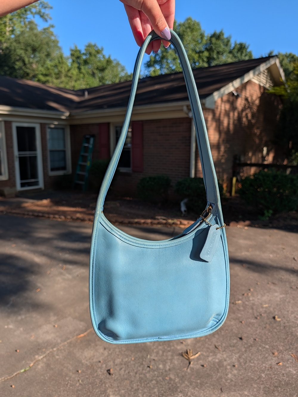 Rare Coach Ergo 9020 Glacier Blue Vintage Bag